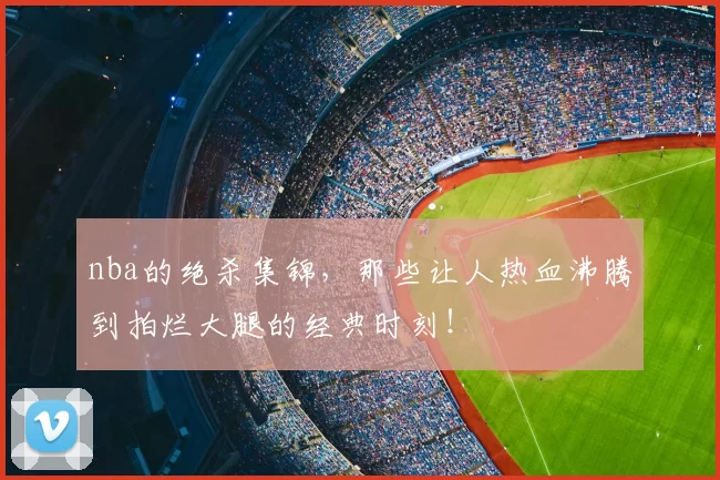 nba的绝杀集锦,那些让人热血沸腾到拍烂大腿的经典时刻!